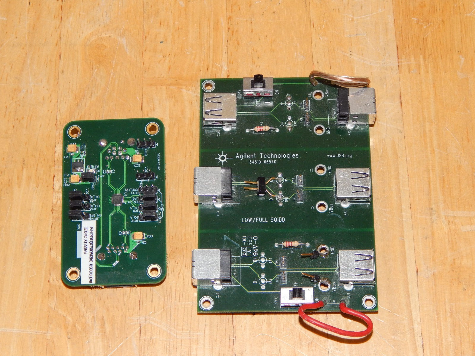 Agilent 54810-66540 & Pericom custom P13EQK7502AIZ_USB3.0_EVB Interface Boards Agilent 54810-66540 & Pericom custom P13EQK7502AIZ_USB3.0_EVB Interface Boards